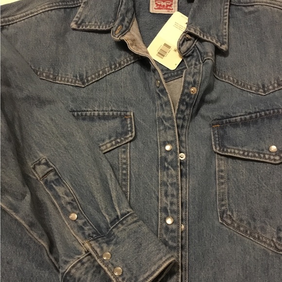 Women Levi Western Denim Jacket - Picture 2 of 5